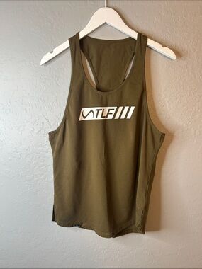 TLF (Take Life Further) Olive Green Muscle Tank - Men’s Medium